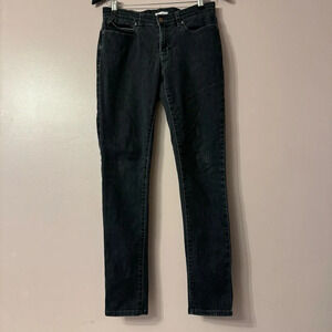 Eileen Fisher Organic Cotton Skinny Jeans Black Women Size 6